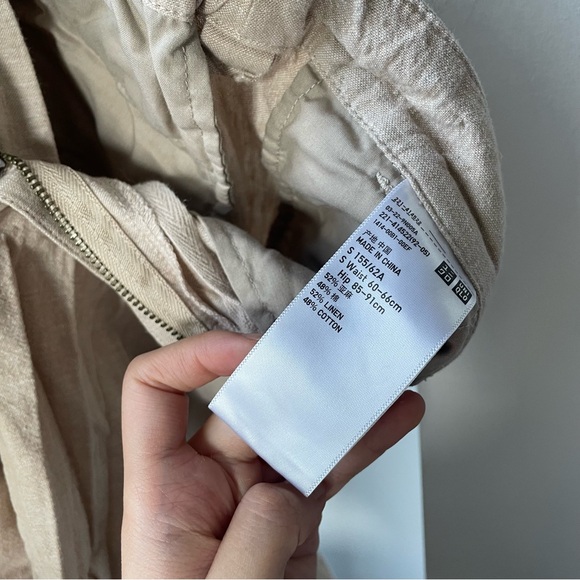 Uniqlo Linen Cotton Mix Trousers - Picture 5 of 8